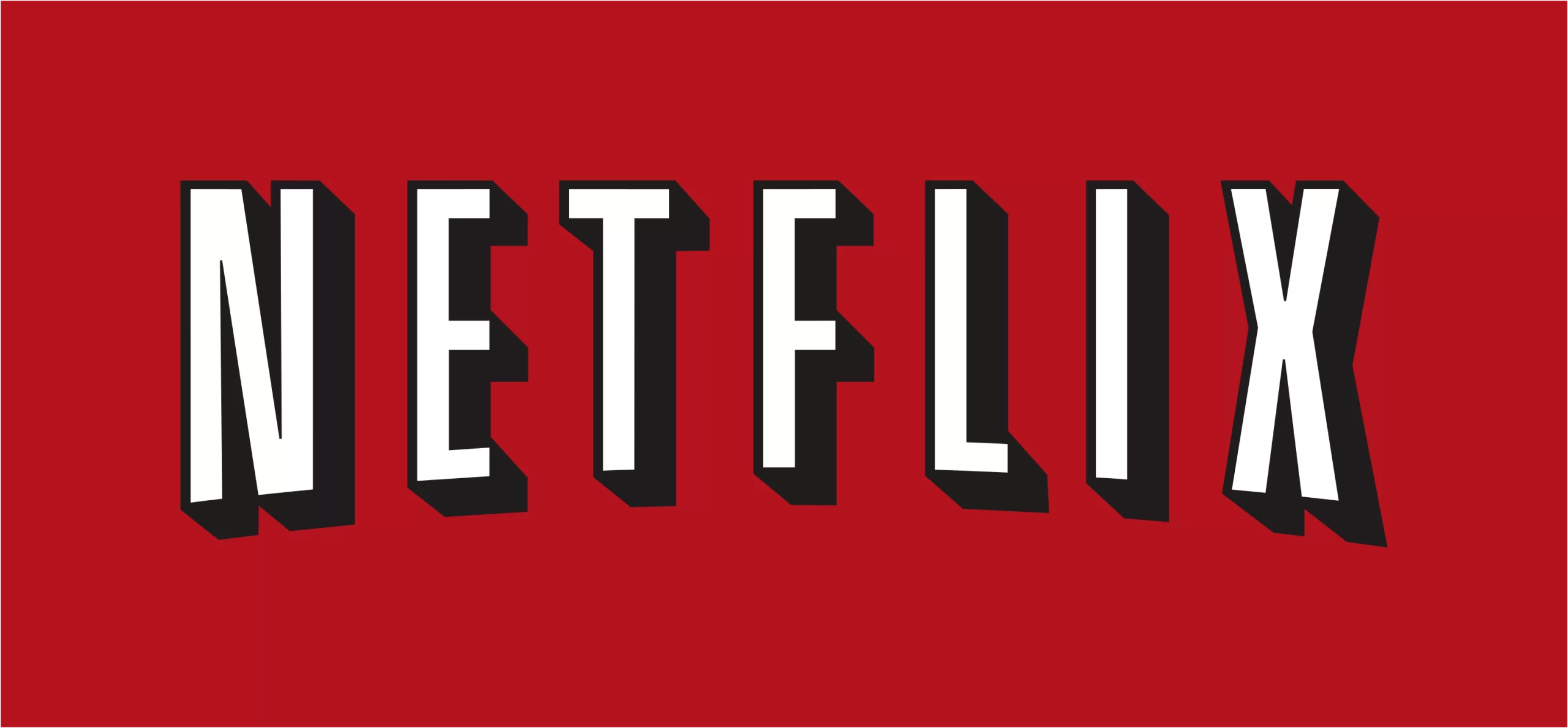a red and white logo from netflix